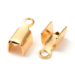 Brass Folding Crimp Ends&nbsp;X-KK-F824-111G