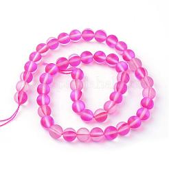 Synthetic Moonstone Beads Strands&nbsp;G-R375-10mm-A