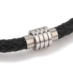 Braided Microfiber Leather Cord Bracelets&nbsp;BJEW-B096-15P