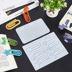 2Pcs 2 Styles Silicone Bookmark Molds&nbsp;DIY-PH0035-08