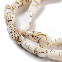 Natural Freshwater Shell Dyed Beads Strands&nbsp;SHEL-D082-18B