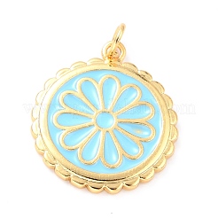 Real 18K Gold Plated Brass Pendants&nbsp;X-KK-L206-013G-03