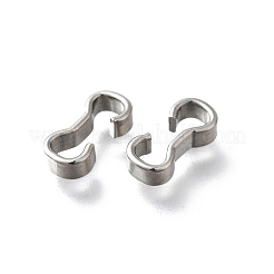 304ステンレススチールクイックリンクコネクター  数3形状  ステンレス鋼色  12x6x3mm&nbsp;STAS-U051-04P