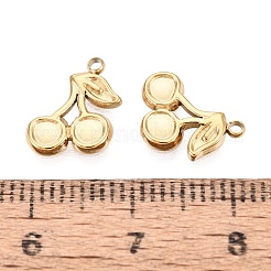 304 Stainless Steel Charms&nbsp;STAS-N125-25G-G