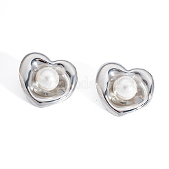 Heart Stainless Steel Stud Earrings&nbsp;DM4461-3