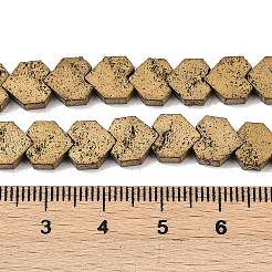 Electroplated Natural Lava Rock Beads Strands&nbsp;G-K388-04A-09