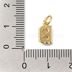 Rack Plating Brass with ABS Plastic Imitation Pearl Charms&nbsp;KK-B092-30B-G