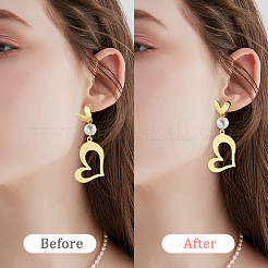 50Pcs Brass Friction Ear Nuts&nbsp;KK-BBC0013-54