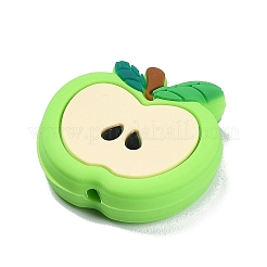 Apple Food Grade Eco-Friendly Silicone Focal Beads&nbsp;SIL-B001-02B