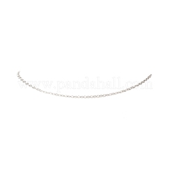 2.5MM 304 Stainless Steel Textured Cable Chain Necklaces&nbsp;NJEW-JN05491-02