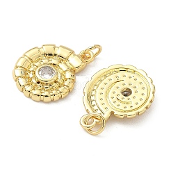 Brass Micro Pave Cubic Zirconia Pendants&nbsp;KK-Z120-47G