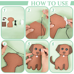 Sewing Felt Craft Kit for Kids&nbsp;DIY-WH0504-434