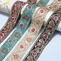 Polyester Embroidery Paillette Ribbon&nbsp;OCOR-WH20003-37A