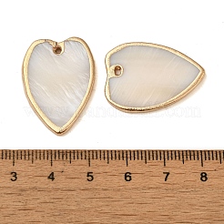 Natural Freshwater Shell Pendants&nbsp;SHEL-M021-15G