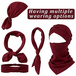 5Pcs 5 Colors Square Cotton Sweat-Wicking Headbands&nbsp;OHAR-DJ0001-48B