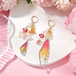Natural Topaz Jade Leverback Earrings&nbsp;EJEW-TA00591-03