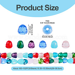 1 Starnd Mixed Styles Glass Beads Strands&nbsp;EGLA-TADJ0001-08