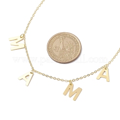 Mother's Day 304 Stainless Steel Letter MAMA Pendant Necklace&nbsp;NJEW-JN04702