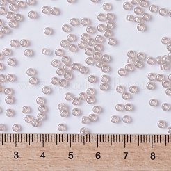 MIYUKIラウンドロカイユビーズ  日本製シードビーズ  8/0  （rr3502)透明タンツヤ  3mm  穴：1mm  約2111~2277個/50g&nbsp;SEED-X0055-RR3502