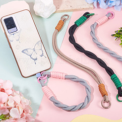 3Pcs 3 Styles Polyester Cord Phone Hand Strap Chains&nbsp;AJEW-TA0002-62A