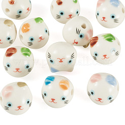 Printed Handmade Porcelain Ceramic Beads&nbsp;PORC-BG0001-03