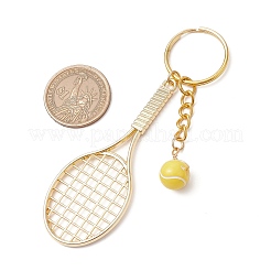 304 Stainless Steel Alloy Acrylic Tennis Keychain&nbsp;KEYC-JKC01218