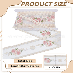 3 Yards Polyamide Yarns Lace Ribbon for Jewelry Making&nbsp;OCOR-LP0002-42