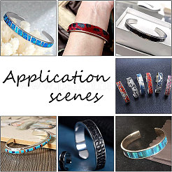 3Pcs 3 Color 304 Stainless Steel Grooved Bangles&nbsp;FIND-UN0002-09