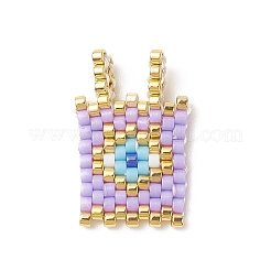 Handmade MIYUKI Japanese Seed Loom Pattern Seed Beads&nbsp;PALLOY-MZ00097