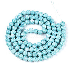 Baking Paint Glass Beads Strands&nbsp;DGLA-N016-8mm-08