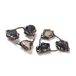 Natural Amethyst & Citrine Triangle Cabochons&nbsp;G-H332-04R