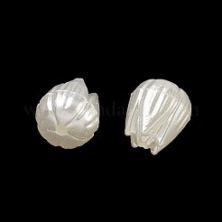 ABSプラスチックパール調ビーズ  つぼみ  ホワイト  9x8.5mm  穴：1.2mm  約428個/500g&nbsp;KY-F024-02
