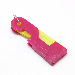 糸案内ツール通し鉄縫針デバイス  プラスチックパーツ  ミックスカラー  68x22x7mm&nbsp;TOOL-R115-03