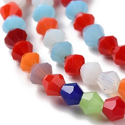 Opaque Solid Color Imitation Jade Glass Beads Strands&nbsp;GLAA-F029-P4mm-16