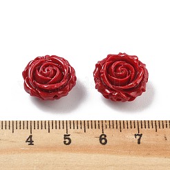 Synthetic Coral Carved Beads&nbsp;CORA-U003-01B-05
