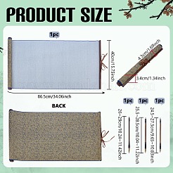 1Pc Polyester & Plastic & Alloy Chinese Calligraphy Brush Water Writing Magic Cloth&nbsp;AJEW-PH0008-93A