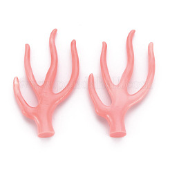 合成サンゴビーズ  ブランチ  染め  鮭色  59.5~60.5x36.5~37.5x8~9.5mm  穴：2mm&nbsp;CORA-T011-16A
