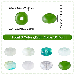 400Pcs 8 Colors Glass Seed Beads&nbsp;GLAA-SC0003-03A
