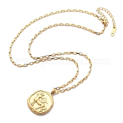 304 Stainless Steel Constellation Pendant Necklaces&nbsp;LS-NJEW-K392-01G-09