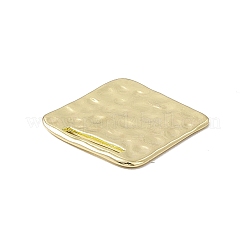 合金ペンダント  スクエアチャーム  ライトゴールド  25x24x2mm  穴：13x1.5mm&nbsp;PALLOY-D014-13LG