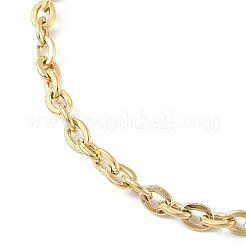 Ion Plating(IP) 304 Stainless Steel Cable Chain Bracelets for Men Women&nbsp;BJEW-M293-07G