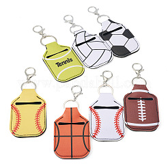 7Pcs 7 Styles Alloy PU Leather Pendant Decorations&nbsp;AJEW-TA0002-52