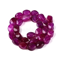 Dyed & Heated Natural Agate Beads Strands&nbsp;G-N359-14A-04