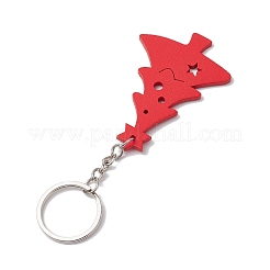 Christmas Tree Wood Pendant Keychain Sets&nbsp;KEYC-JKC00970