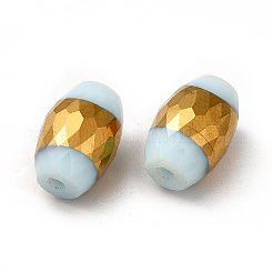 Opaque Electroplate Glass Beads&nbsp;EGLA-H003-02G-02