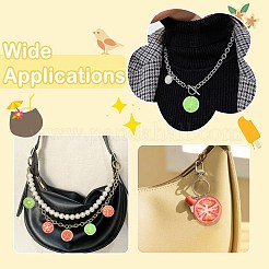 18Pcs 6 Colors Printed Acrylic Pendants&nbsp;MACR-CJ0002-40