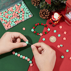 200Pcs 2 Colors Handmade Polymer Clay Beads&nbsp;CLAY-SC0001-79