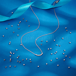 304ステンレススチールビーズ100個  キューブ  多面カット  ステンレス鋼色  2.5x2.5x2.5mm  穴：1.5mm&nbsp;STAS-UN0056-57