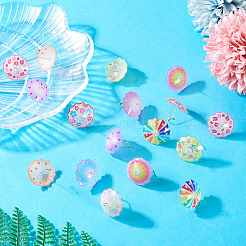 20Pcs 10 Styles Acrylic Pendants&nbsp;MACR-TA0002-20