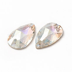 Teardrop Shape Sew on Rhinestone&nbsp;GLAA-A024-04D-001TR